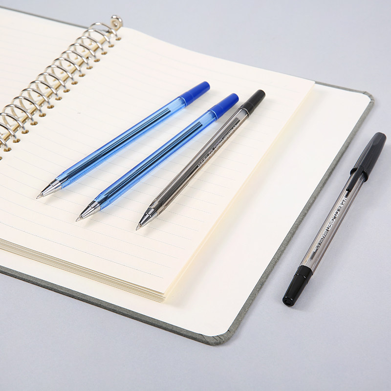 CHENGUANG 볼펜 플러그인 클래식 비즈니스 육각 막대 0.7MM 투명 막대 ABP64701 레드 블랙 블루