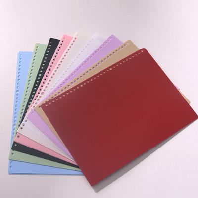 a4活页本外壳活页夹扣环封面b5单卖环扣线圈装订打孔26孔软皮封面