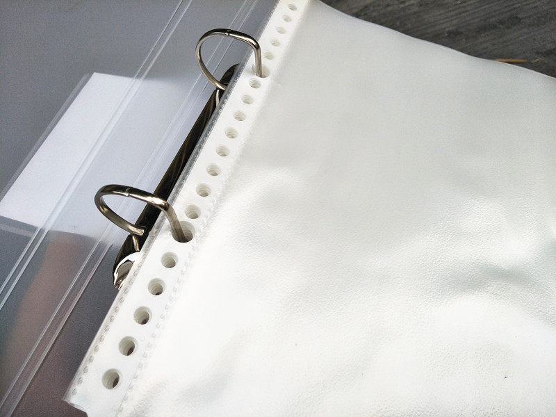 A4|B5|A5 바인더 2 홀 정보 책 폴더 투명 삽입 가방 2 홀 네일 아트 샘플 보관 도서