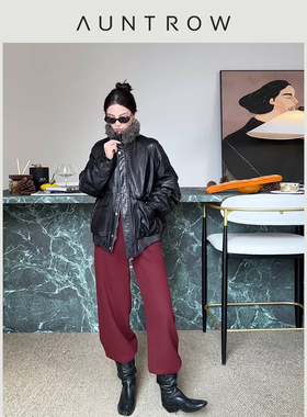 “Gala修容裤” 定制醋酸羊毛 柔糯通勤百搭简约阔腿直筒裤