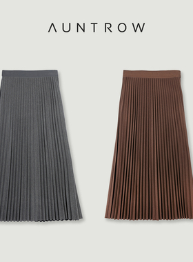 AuntRow24FW 序曲边界 品牌同源 · 埃及精梳棉&压褶百褶半裙1