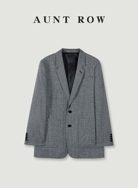 “绅士格纹” 【奢】精纺初剪澳毛 威尔士亲王格西装外套