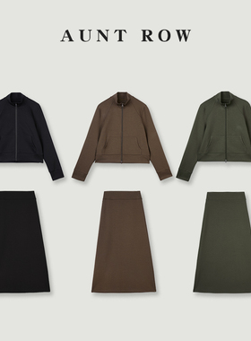 “微风港湾” 新疆长绒棉混纺空气层 松弛休闲感卫衣半裙套装