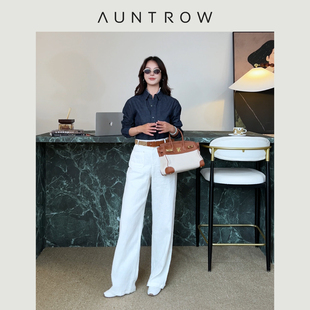 松弛老钱贵气显瘦直筒休闲裤 100凉感亚麻纤维 直腿翩翩