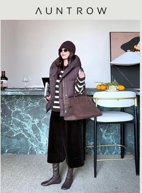 “先锋律动” 岛国进口长绒棉灯芯绒 时髦复古阔腿8分裤