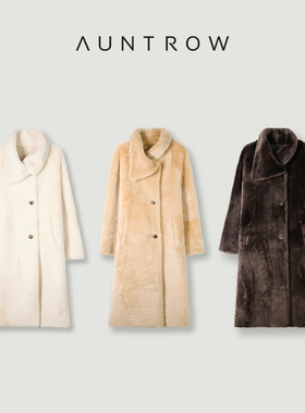 “主角光环“【奢】 美国进口Baby merino皮毛一体外套