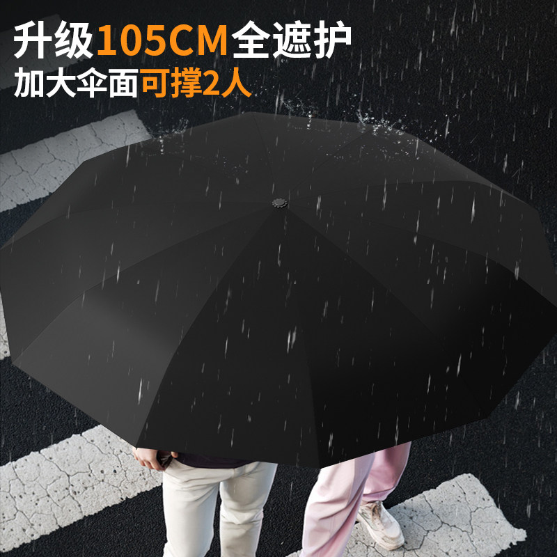 加固加厚全遮护折叠伞图片
