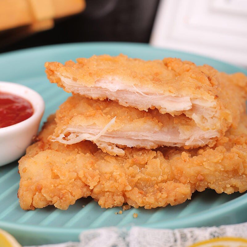 学子膳卡兹脆鸡排裹粉油炸鸡扒学校便当商用快餐冷冻半成品