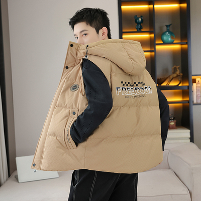 港士博青少年棉马甲秋冬季加大码