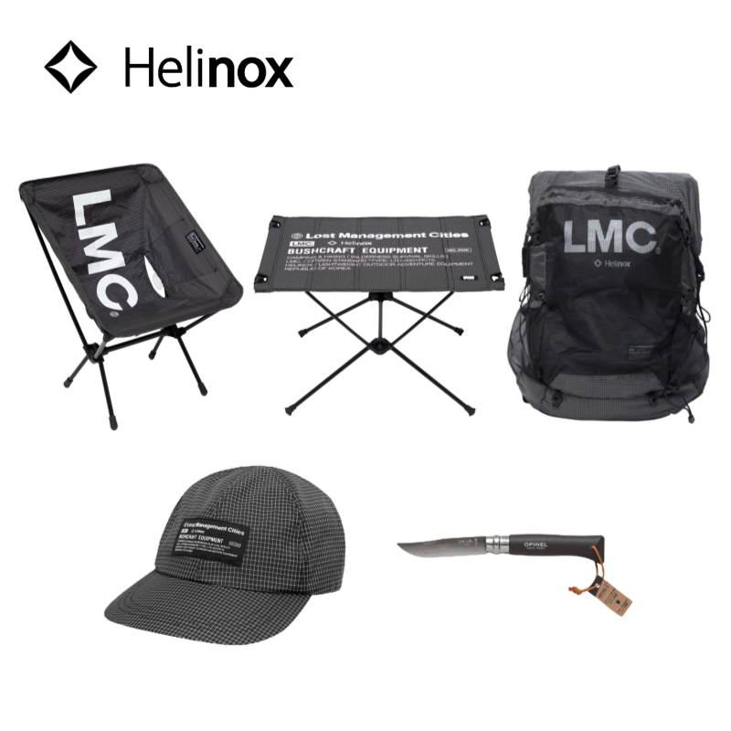 Helinox X LMC联名户外战术椅战术桌登山杖收纳包遮阳帽月亮椅桌