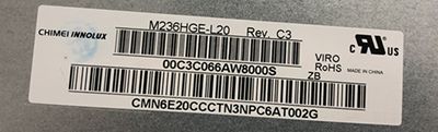 M236HGE-L20 L23 M236MWF2 M236H3-LA1 M236H1-L01 液晶屏