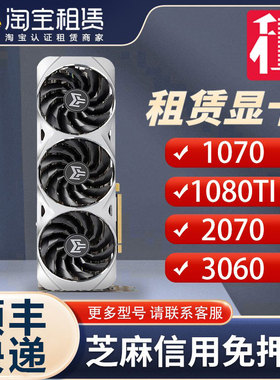 免押金租赁3060 2060 3090 gtx1070ti台式机电脑显卡 显卡出租
