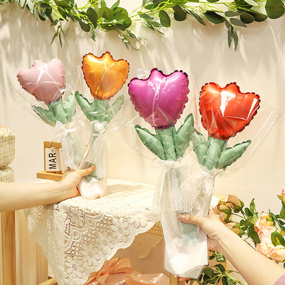 花朵花束气球手持礼物装饰