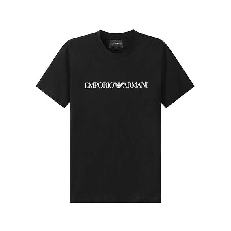Armani/阿玛尼短袖男士商务时尚休闲百搭字母印花T恤正品 8N1TN5