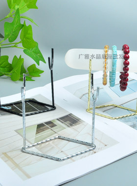 透石膏棒圆木棒手链展示支架底座