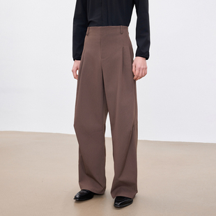 蜕幕|春夏双褶弯刀解构休闲西裤Double Pleat Curved Trousers
