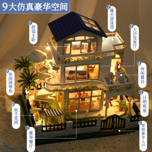 巧之匠diy手工小屋拼装建筑模型
