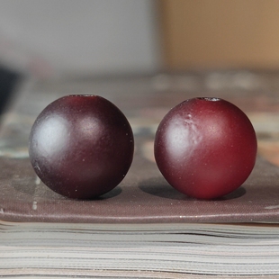 大孔道老南红玛瑙散珠单珠DIY配件甘红玛瑙散珠子项链手串配珠