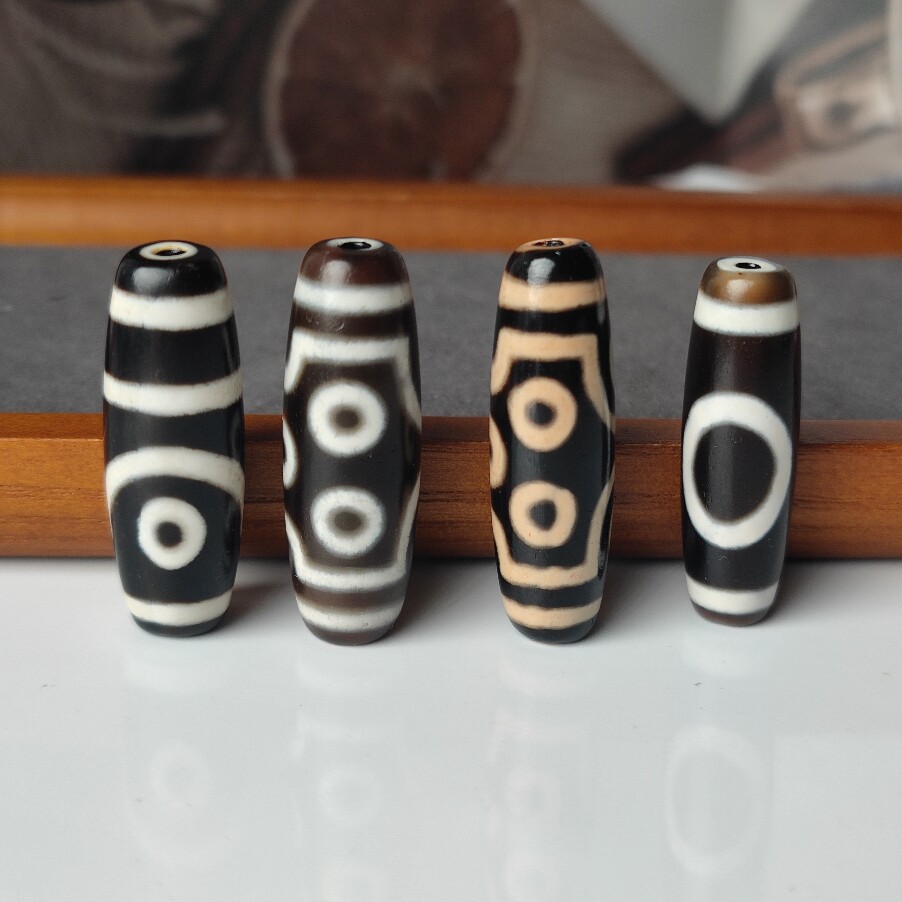 一物一图天然玛瑙吊坠九眼一眼六眼包浆天珠锁骨链吊坠手工项链