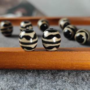 台湾虎牙达洛天珠配珠桶珠玛瑙锁骨链项链手串配饰散珠diy饰品