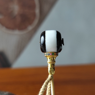 天然玛瑙虎牙天珠三通配件diy手链手串配饰藏式玛瑙diy散珠配珠