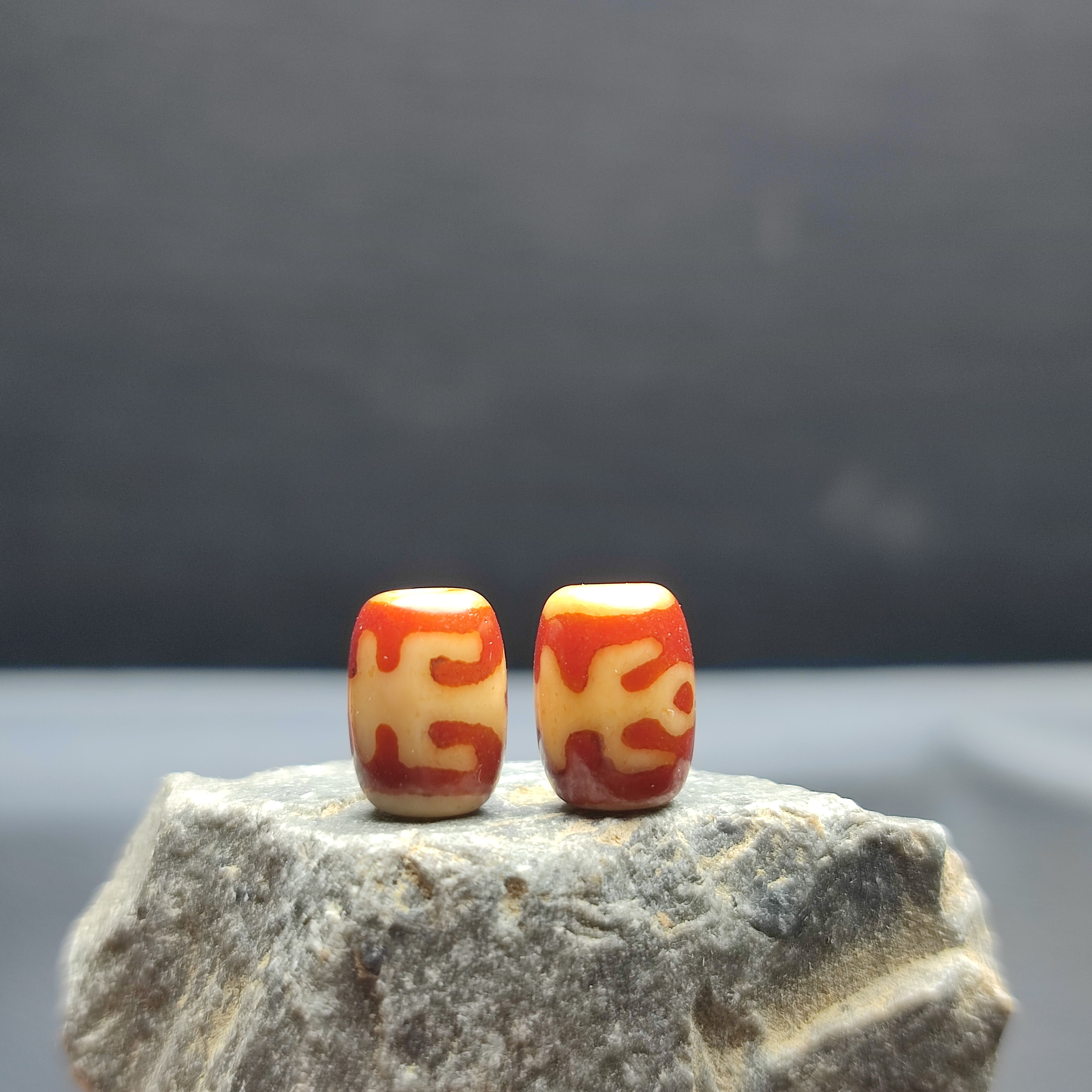 天然红肉贵人玛瑙桶珠配饰