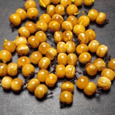 天然原矿蜜蜡老花腊老型桶珠单珠腰花配珠欧洲回回流老蜡