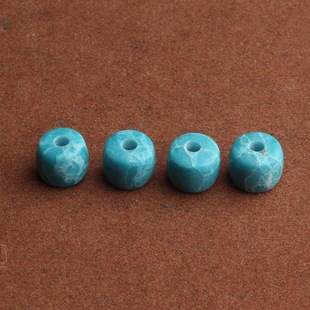 菱镁矿仿绿松石网花大孔珠隔片隔珠老型手链配件手工材料编织散珠