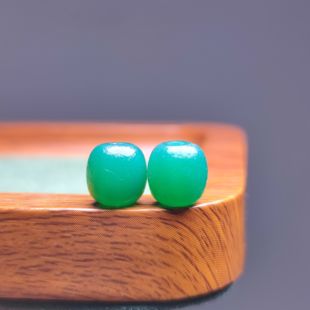 老玛瑙老气天然绿玛瑙老型珠手工编织项链文玩佛珠手链配饰散珠