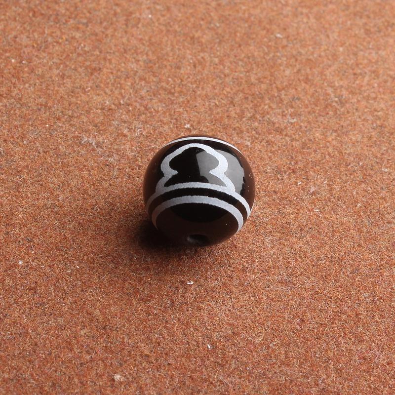 黑白一二三四五六七八九眼天珠单珠 藏式diy玛瑙手工散珠锁骨佛珠