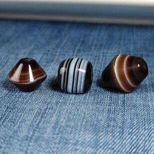 天然缠丝玛瑙天珠老型随行桶珠勒子散珠手链手串diy饰品配件