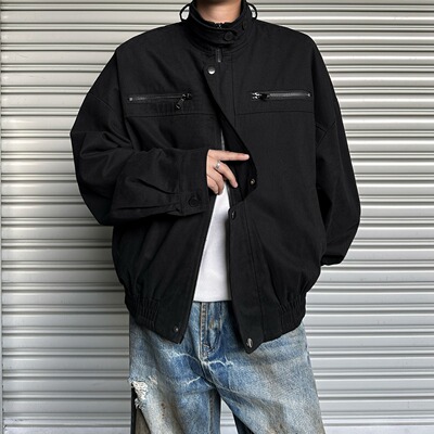 美式vibe风底特律工装夹克男