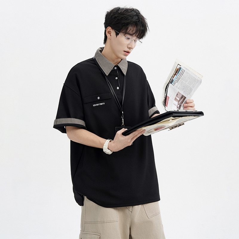 假两件polo衫短袖t恤男款