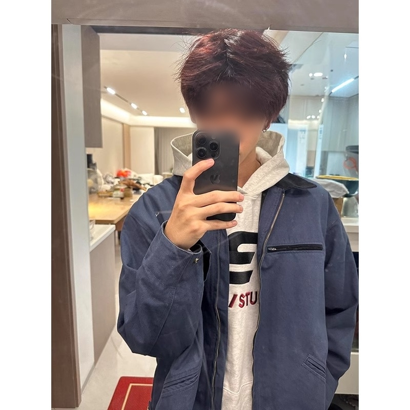 藏青色卡哈特外套男款棒球服