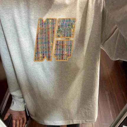 hiphop潮牌加绒卫衣外套男设计感小众原创圆领t恤长袖内搭打底衫