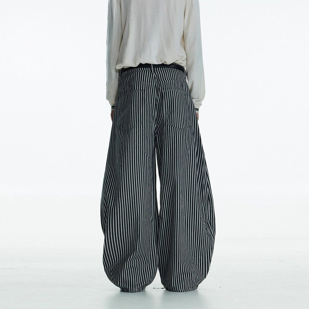 美式复古竖条纹弯刀工装牛仔裤男款2026春秋季直筒休闲宽松阔腿裤,男装,卫裤,淘宝优惠券,粉丝福利购,淘宝优惠卷