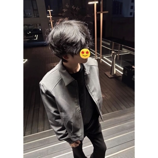 cleanfit垫肩短款 短宽boxy行政夹克年轻人 外套男高级感痞帅春秋季