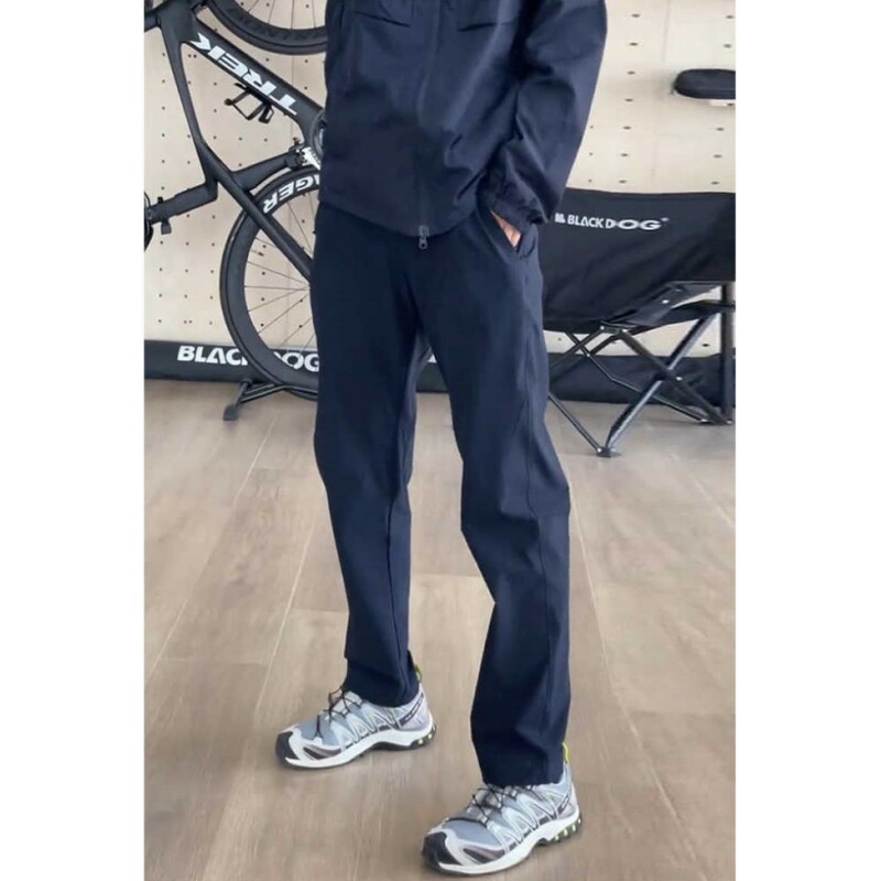蓝色美式机能软壳冲锋裤男款三防防水防风工装裤子修身徒步登山裤