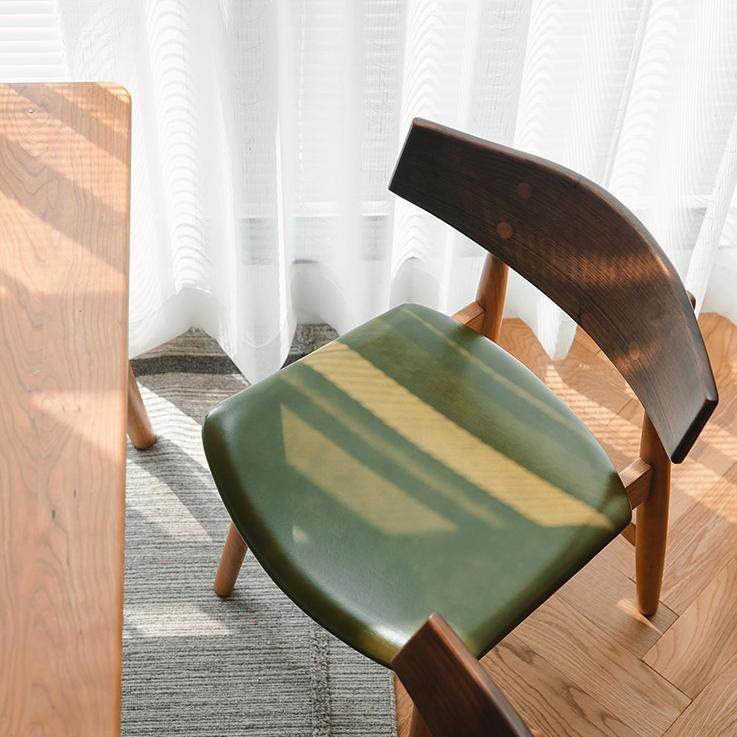 海浪餐椅北欧实木带靠背樱桃木家用木椅子木色日系书桌椅,住宅家具,餐椅,淘宝优惠券,粉丝福利购,淘宝优惠卷