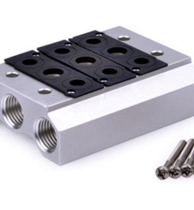 AirTac/亚德客7V系列用底座/盲板7V300M1F/2F/3F/4F/5F/6F....20F