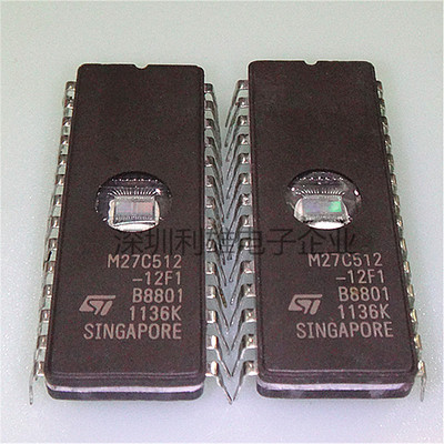 现货 M27C512-12F1 M27C512 直插 DIP-28 存储器 全新原装