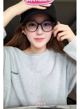 日本offcat2025新款灰色毛衣女宽松慵懒风圆领套头上衣针织衫休闲