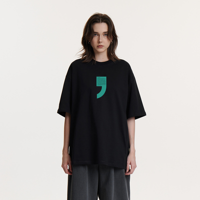 UMBNESS逗号慢下来短袖T恤