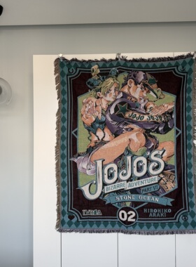 复古周刊少年JOJO的奇妙冒险日系挂毯宿舍装饰挂毯桌搭
