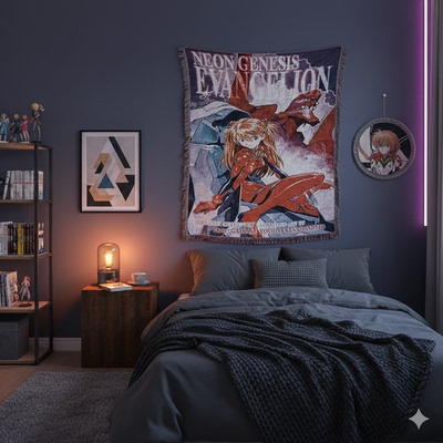 日本动漫 EVA 新世纪福音战士 天鹰战士 明日香 兰格雷 挂毯
