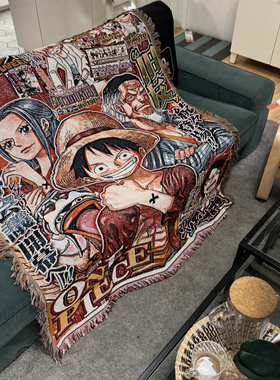 周刊少年 动漫卡通 海贼王One piece 毛毯 挂毯休闲毯装饰毯墙毯
