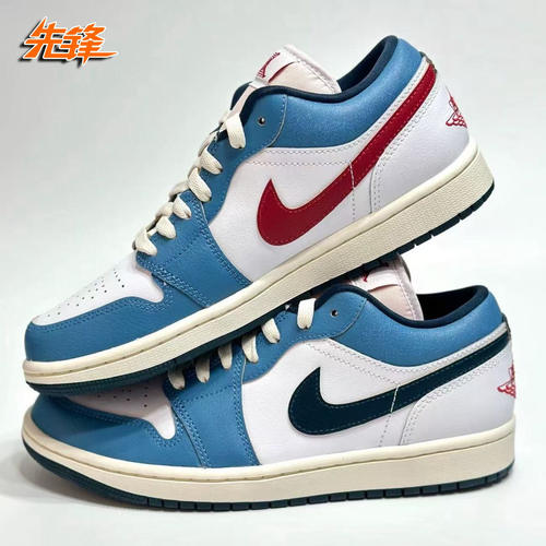 先锋运动 Air Jordan 1 Low AJ1 蓝红鸳鸯篮球文化鞋 HM3711-144