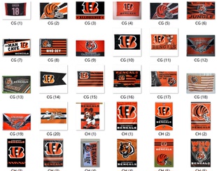 外贸货源孟加拉虎旗NFL Cincinnati Bengals Flag亚马逊WISH EBAY