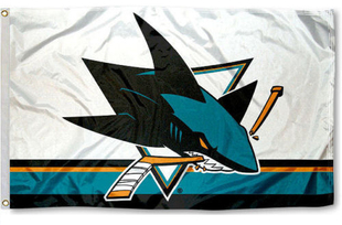外贸货源圣若泽鲨鱼旗旗帜车旗系列San Sharks Car Flag Jose