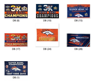 外贸货源丹佛野马旗帜NFL Denver Broncos Flag亚马逊WISH EBAY热
